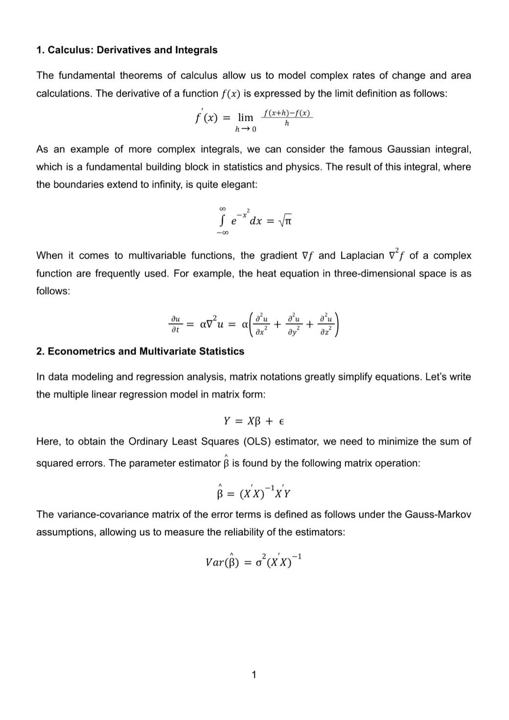 MathFix output: the same content with LaTeX equations rendered and structure repaired.